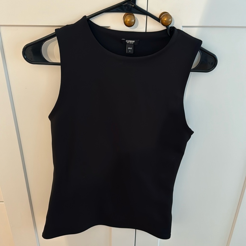 Express body contour full length, high neck tank